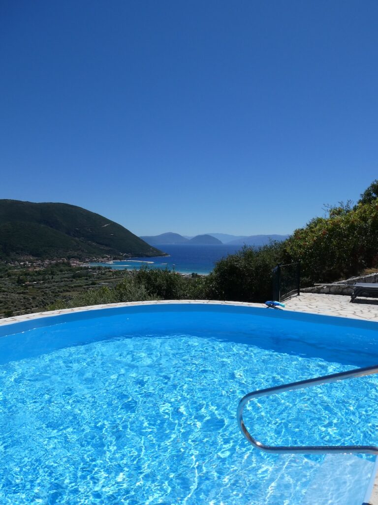 View from Villa Petros pool - check availability now